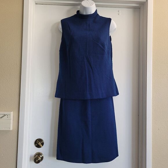 Jantzen vintage mock neck top and matching elastic waist skirt - Picture 1 of 8